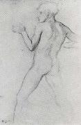 Edgar Degas Study of Boy in Attitude of Defence oil on canvas